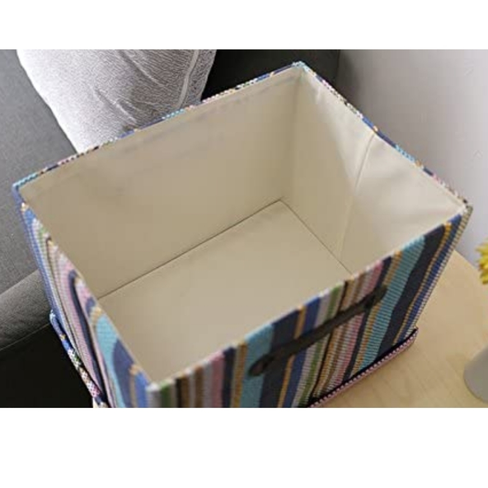 Storage Box with Lid Decorative Organizer Basket - Picture 5 of 5